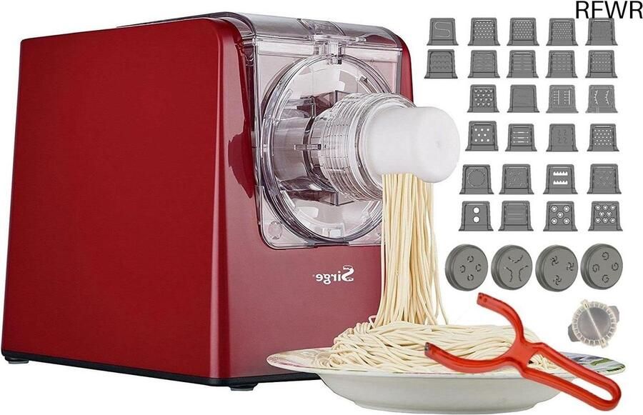 RFWR Pastamachine met 30 opzetstukken en accessoires voor ravioli
