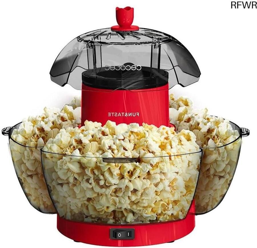 RFWR Popcornmachine 1200 W Snelle en Gezonde Popcornmaker voor Thuis