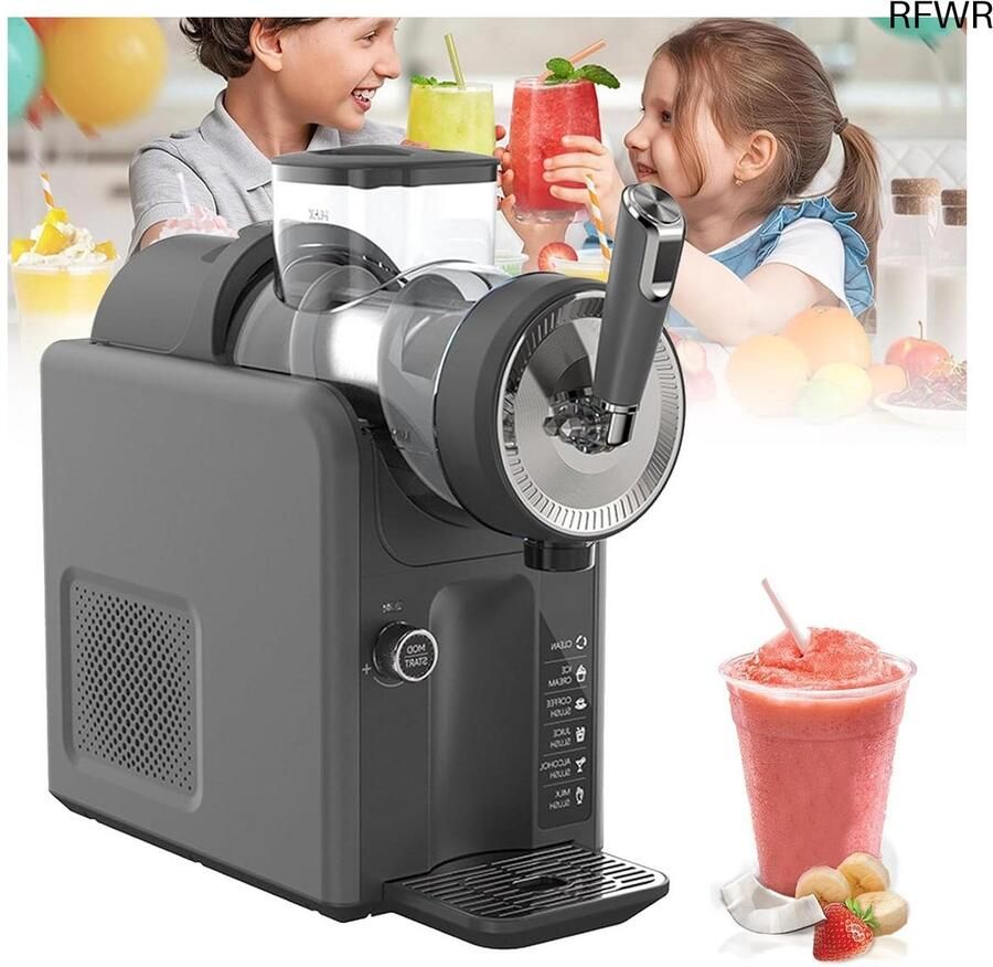 RFWR Professionele Slushmachine voor Bevroren Dranken 1 8L Capaciteit 5 Vooraf Ingestelde Instellingen en Automatische Reiniging