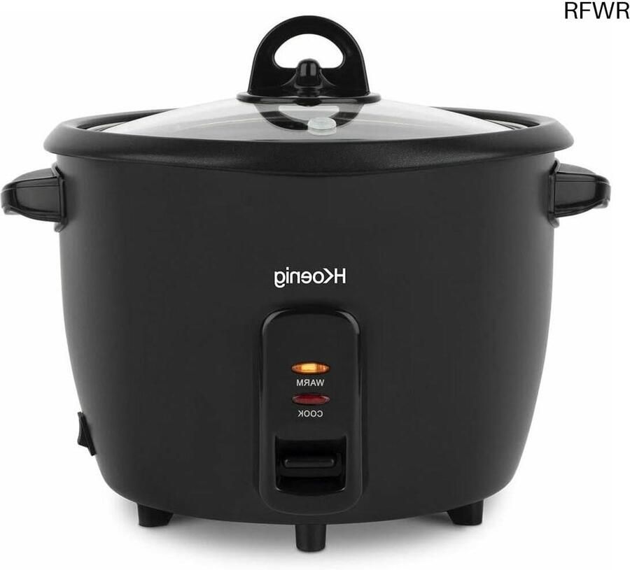 RFWR Rijstkoker 1 8 l met warmhoudfunctie en stoompan – Vaatwasmachinebestendig 700 W