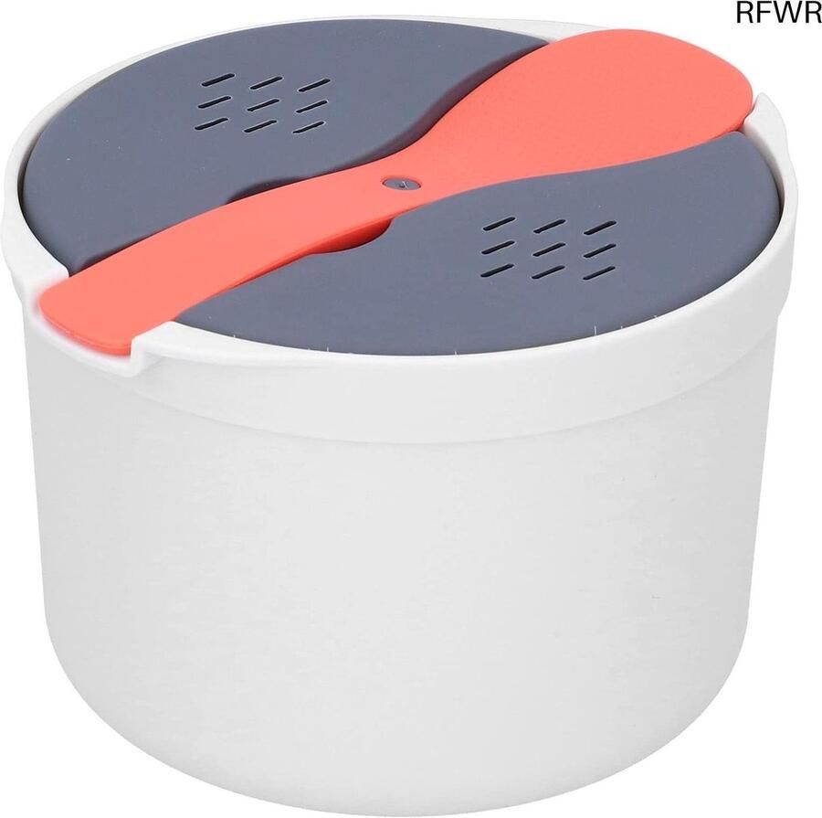 RFWR Rijstkoker 2-Layer voor Magnetron – Hittebestendige Stoompot