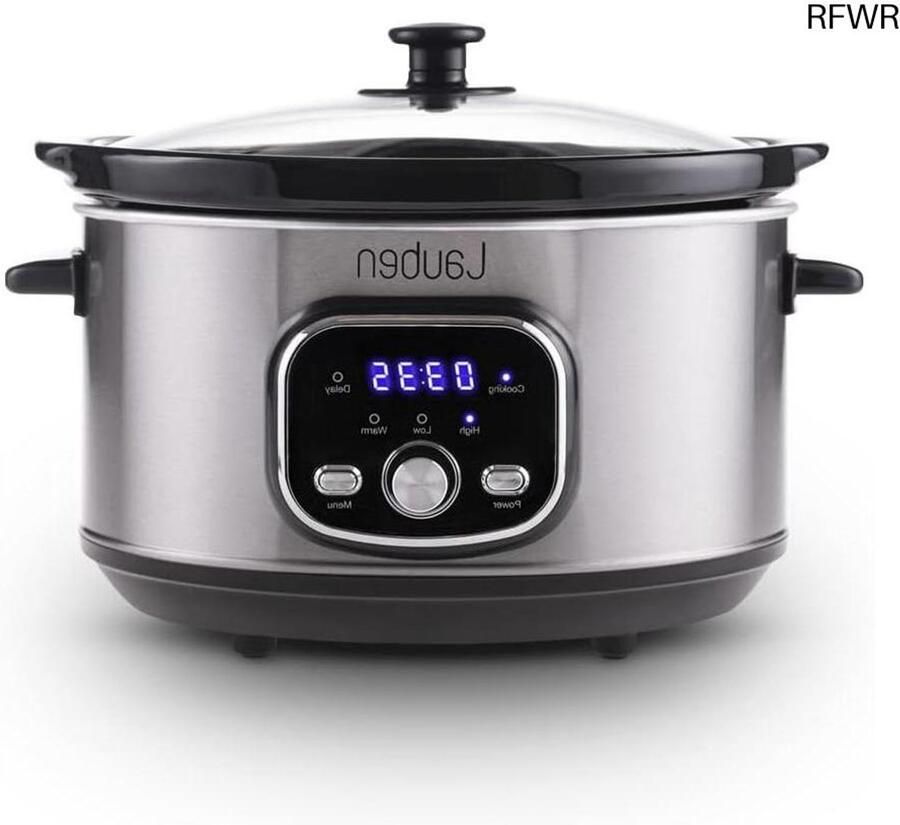 RFWR Slow Cooker met Keramische Binnenpot en Handmatige Tijdinstelling – 3 5 Liter
