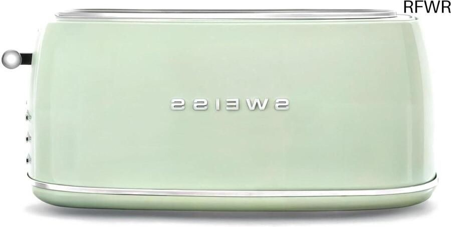 RFWR Vintage broodrooster 2 sleuven met ontdooifunctie 1500 W Groen
