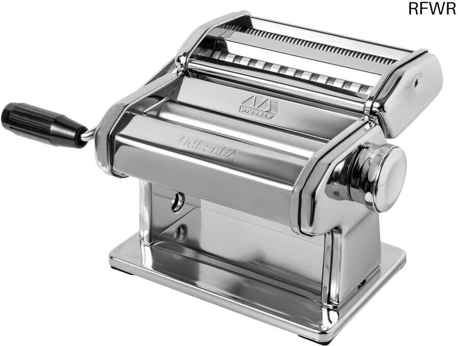 RFWR Zelfgemaakte pastamachine voor lasagne fettuccine en tagliolini breedte 150 mm verchroomd staal