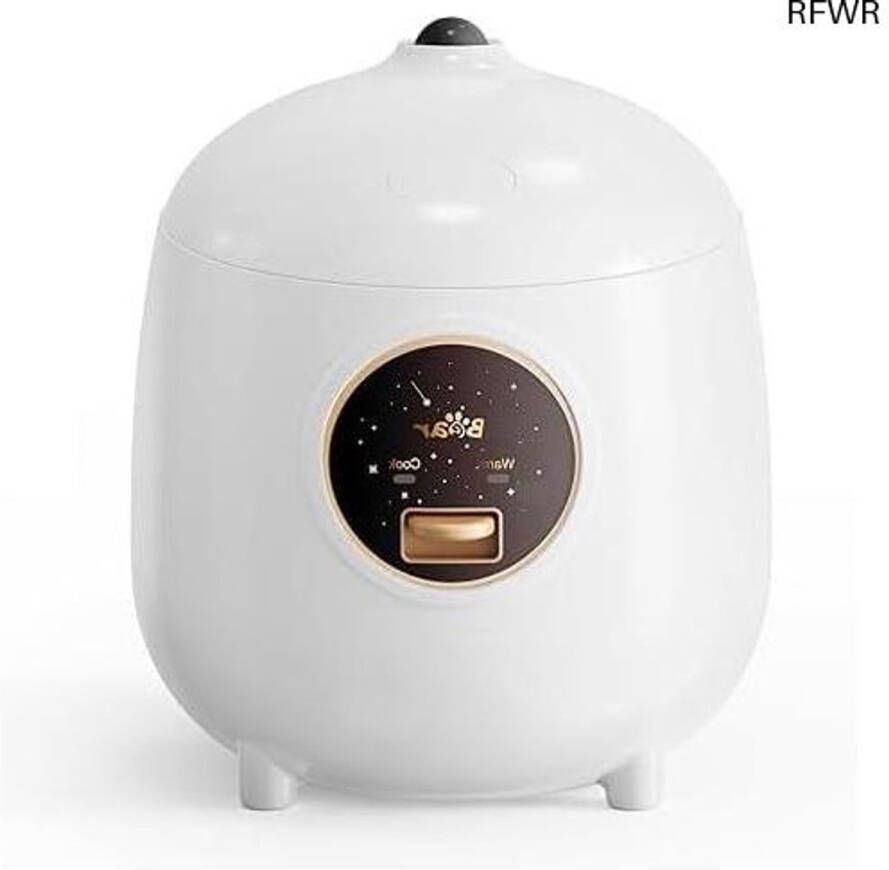 RFWR Rijstkoker 1 2 liter 2 kopjes mini stoompan met antiaanbakpan en one-touch warmhoudfunctie voor granen