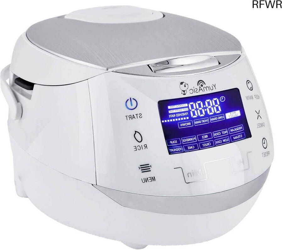 RFWR Rijstkoker met keramische kom en Fuzzy Logic technologie 8 kopjes (1 5 liter)