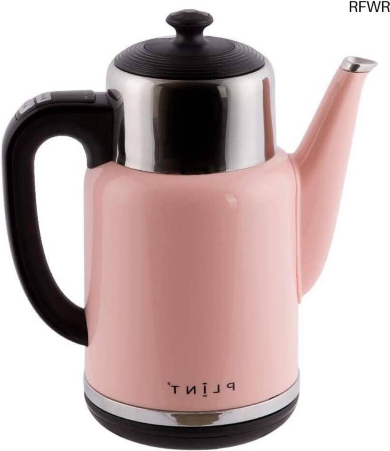 RFWR Rozekleurige Waterkoker 1 7 Liter met Dubbelwandig Ontwerp voor Thee en Koffie
