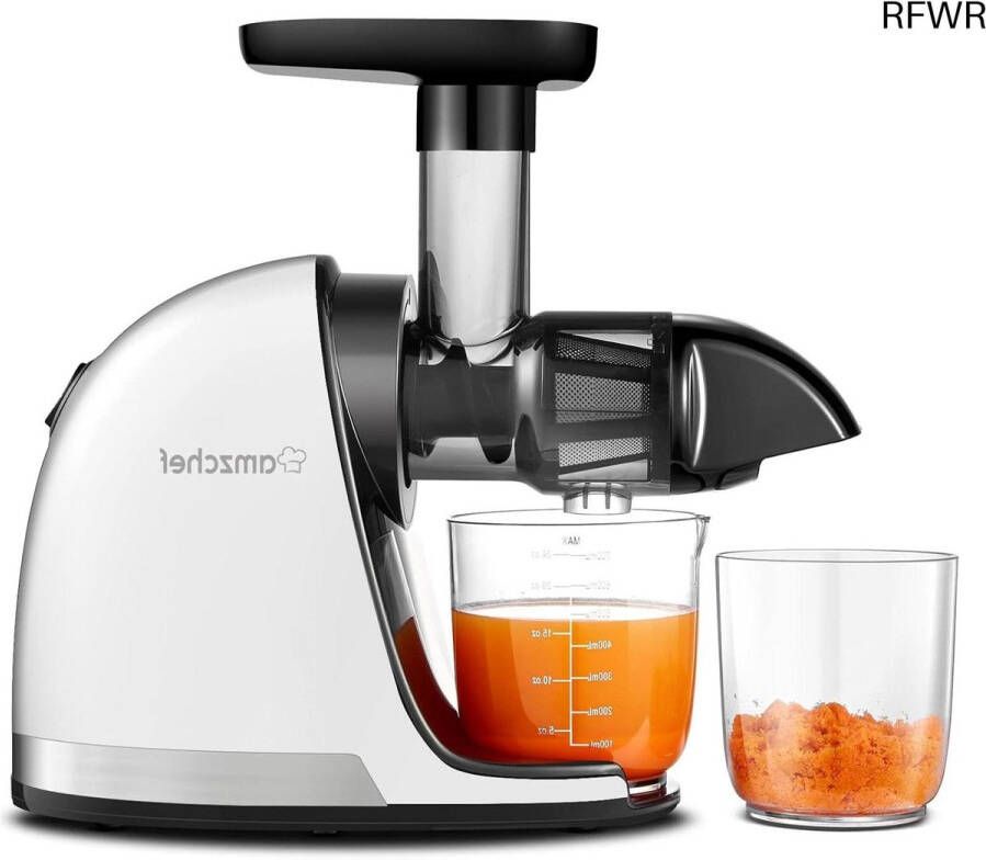 RFWR Slow Juicer Machine Masticating Juice Extractor voor Groente en Fruit Hoge Sap Extractie zonder Pulp Voorbereidingstools voor Keuken