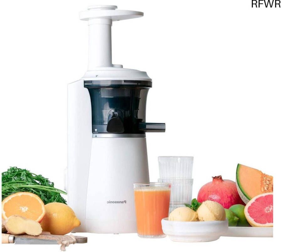 RFWR Slow Juicer voor Fruit en Groenten Elektrische Sapcentrifuge met Sorbetfunctie 150 W Wit