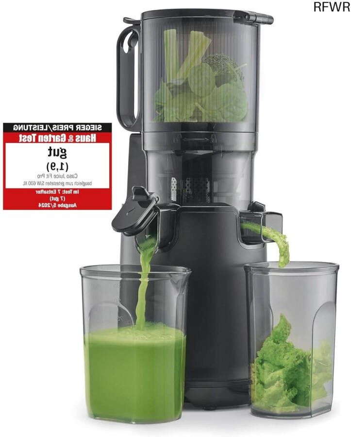 RFWR Slowjuicer met grote vulopening voor verse sappen – perfect voor fruit en groenten