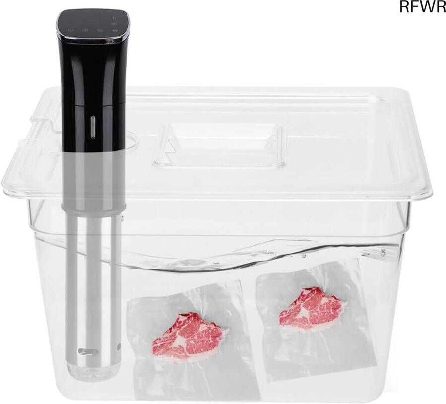 RFWR Sous Vide-container 11L met Deksel Duurzaam Koken voor Thuis