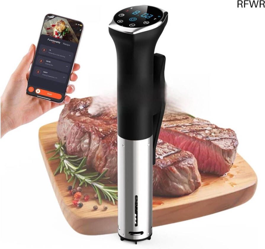 RFWR Sous-vide Stick 1400 Watt met Wifi en LED-display