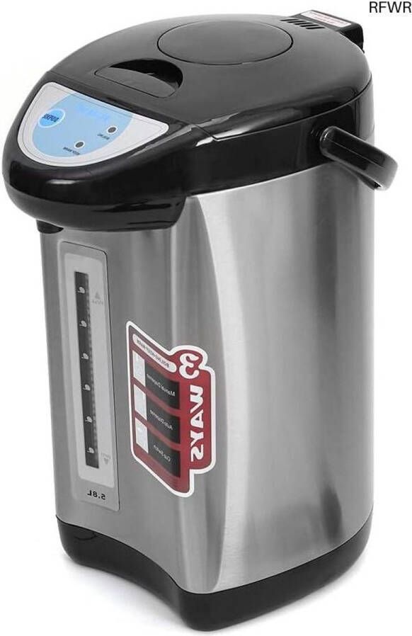 RFWR Thermopot Waterkoker 5 8L 750W Roestvrij Staal Ideaal Voor Thuis School en Kantoor