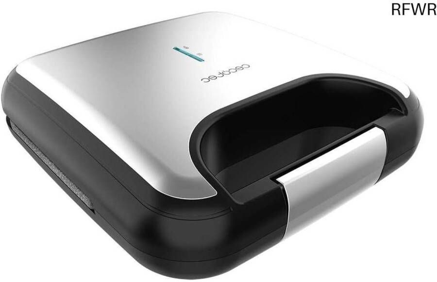 RFWR Tosti-ijzer met 800W Vermogen en Antiaanbaklaag Ideaal voor Sandwiches en Grillgerechten