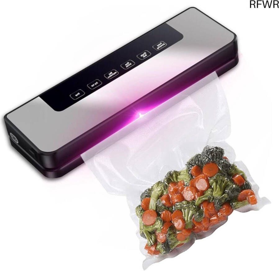 RFWR Vacuümmachine 5-in-1 met 10 vacuümzakken Automatische voedselverzegeler voor langdurige versheid