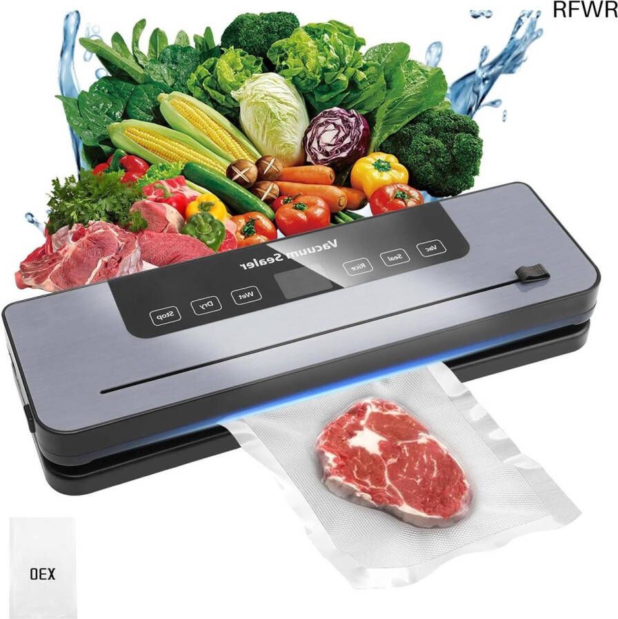 RFWR Vacuümsealer 6-in-1 met Snijfunctie en 30 Vacuümzakken