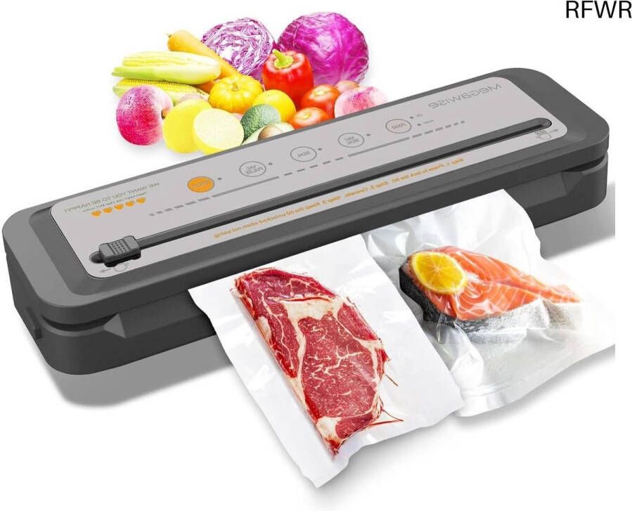 RFWR Vacuümsealmachine met Ingebouwde Snijder Compact & Eenvoudig in Gebruik voor Alle Voedselsoorten