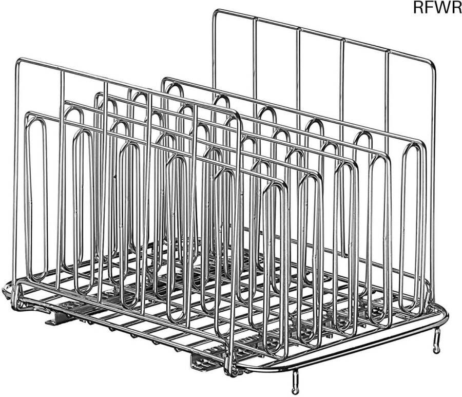 RFWR Verstelbaar Sous-Vide Frame van Roestvrij Staal Professioneel en Inklapbaar