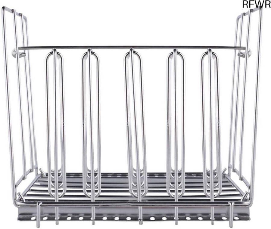 RFWR Verstelbaar sous-vide scheidingsrek voor 6 porties roestvrij staal