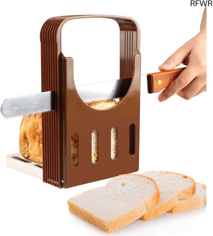 RFWR Verstelbare Broodsnijder met Opvouwbaar Ontwerp en Antislipfunctie