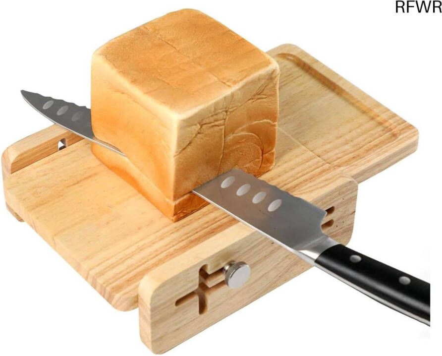 RFWR Verstelbare Broodsnijder met Snijgeleiding Ideaal voor Thuisgebruik