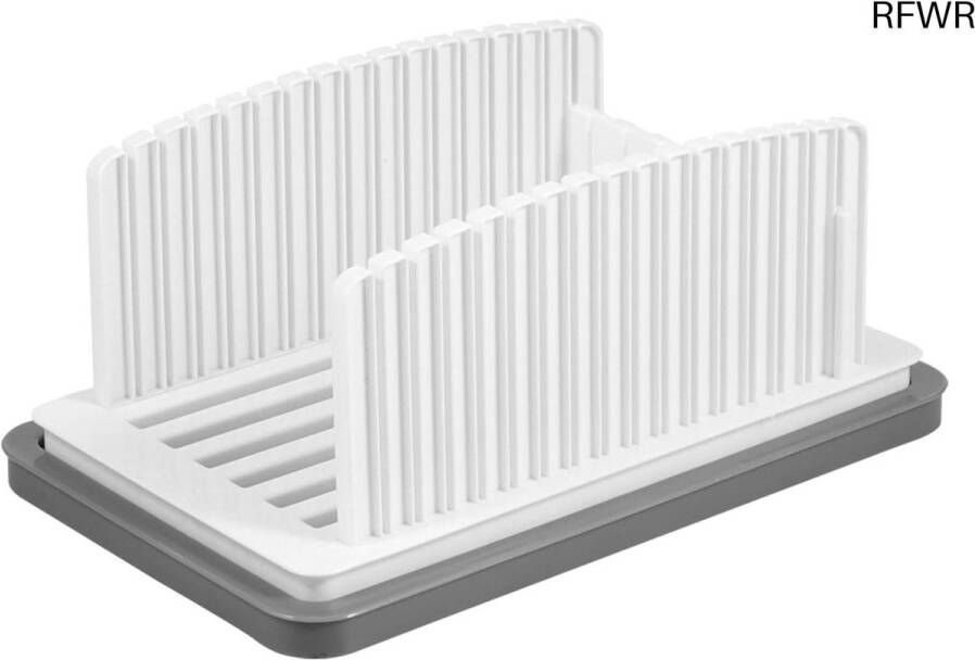 RFWR Verstelbare Broodsnijmachine met Kruimellade Compacte Broodsnijplank voor Thuis