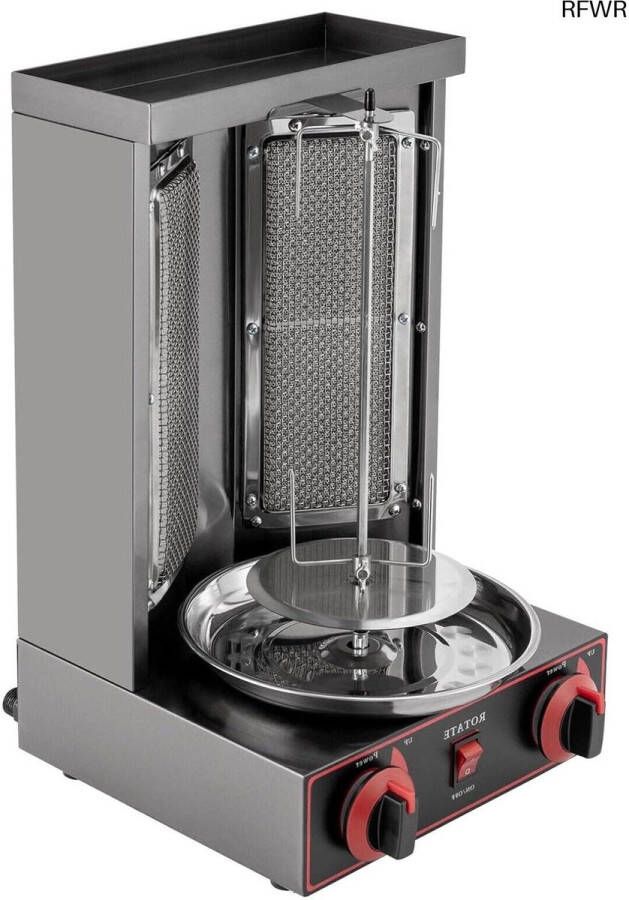 RFWR Verticale Dönergrill met Automatische Spinmachine 3000 W Kebabgrill en Gyrosmachine