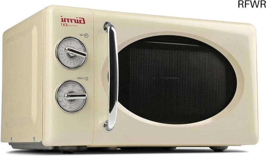 RFWR Vintage magnetronoven 20 liter 700W + 800W crème