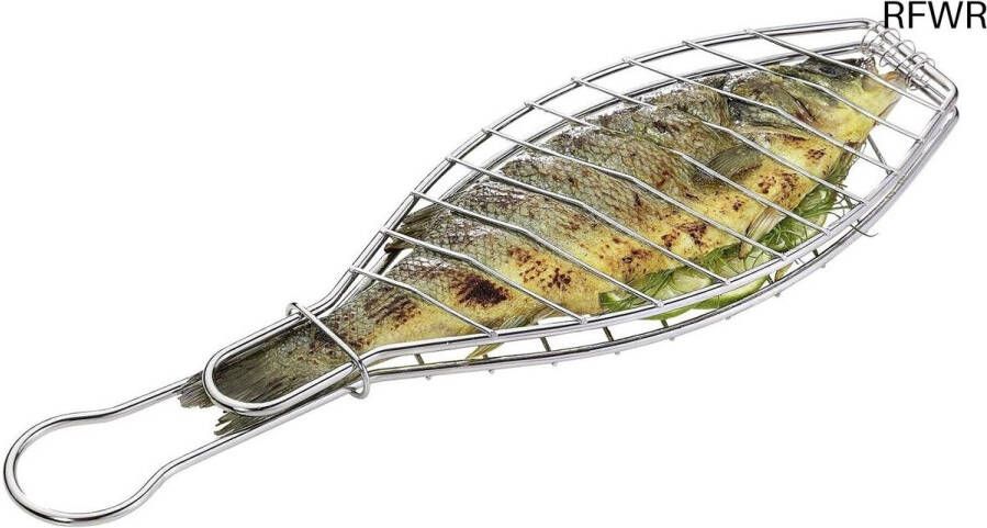 RFWR Visgrilltang voor perfect gegrilde vis Vaatwasserbestendig en 43 cm