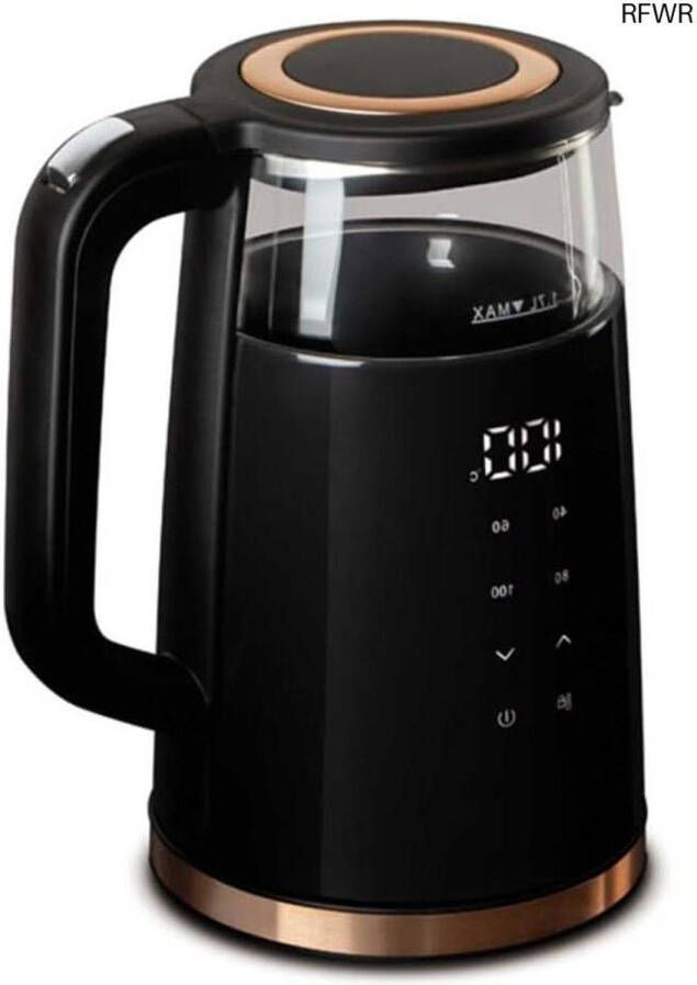 RFWR Waterkoker met temperatuurregeling digitaal 1 7 l