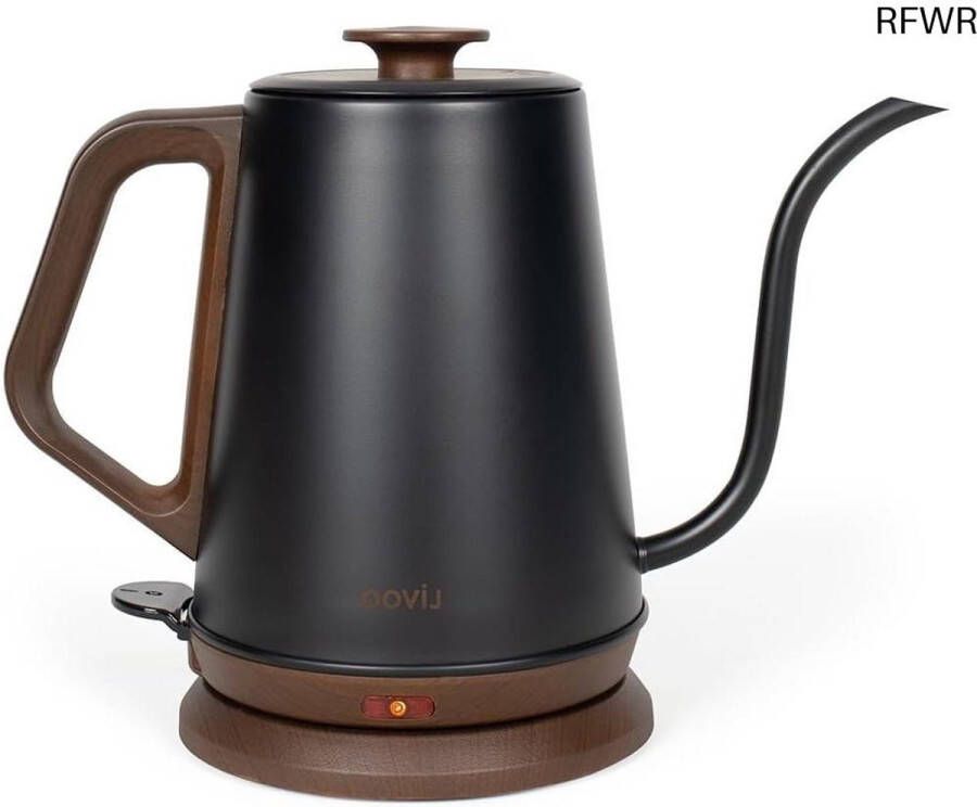 RFWR Waterkoker met Zwanenhals – 1 2 L 1000 W Roestvrij Staal Nauwkeurig Gieten