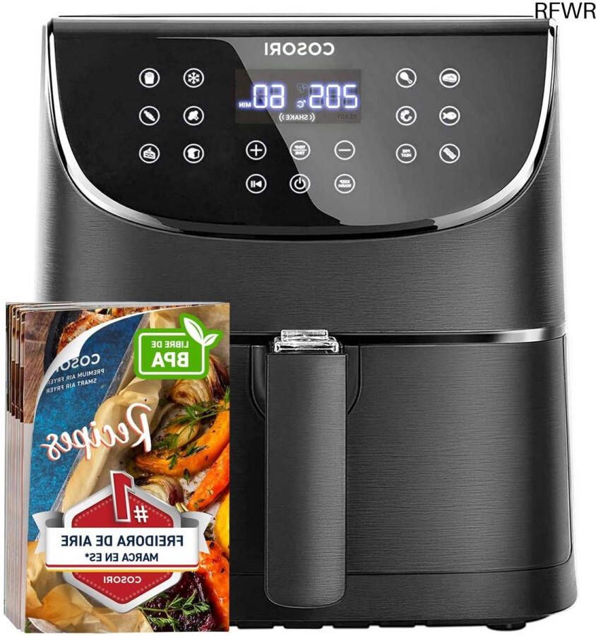 RFWR XXL Heteluchtfriteuse 5.5L met Digitaal Touchscreen en 11 Programma's