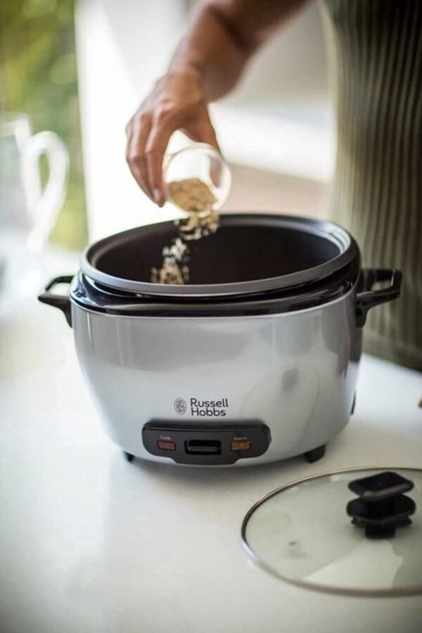 Rijstkoker 14 Kopjes Rijst (5L) Warmhoudfunctie Anti-aanbaklaag RVS 1000 Watt 23570-56