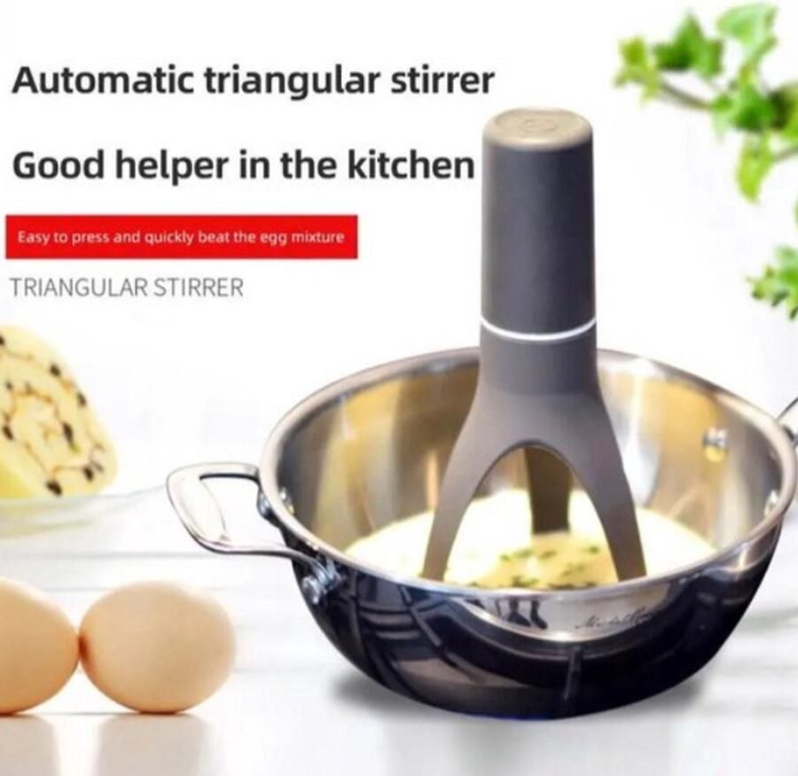 Rimmo Automatisch Mixer Slim Snel Roeren 3 Snelheden Keukengerei Roerder Mengen Ei Klopper Saus Soep Mixer Kookgadget