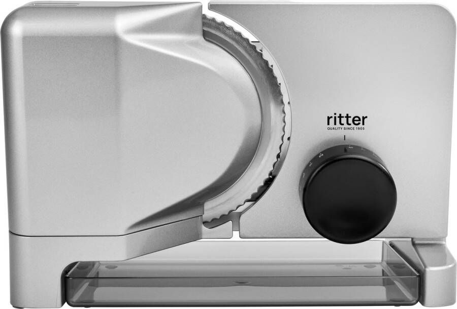 Ritter Snijmachine E16 Made in Germany Allessnijder Elektrisch 65W Eco Motor broodsnijmachine vleeswarensnijmachine vlees brood gronten broodsnijder Zilver - Foto 7
