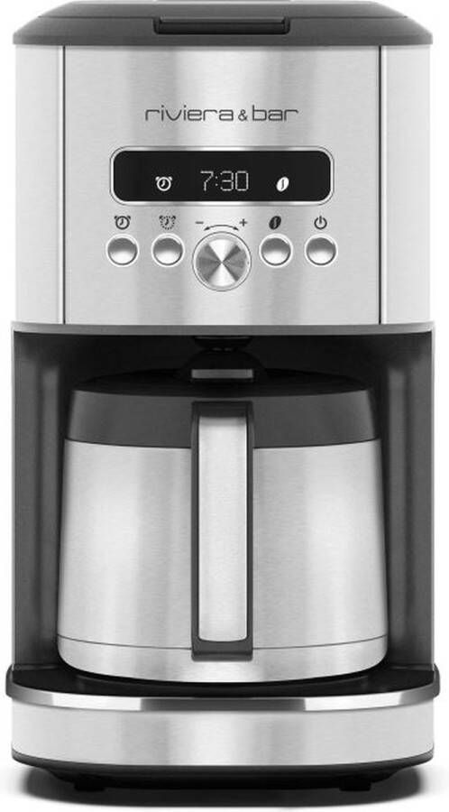 Riviera & Bar programmeerbaar geïsoleerd koffiezetapparaat 15 kopjes 950w roestvrij staal BCF580