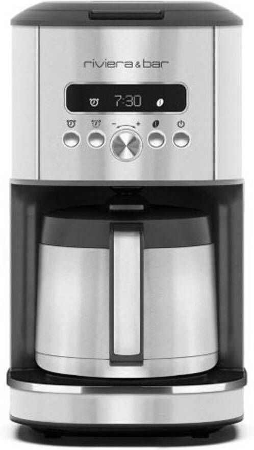 Riviera & Bar riviera&bar Programmeerbaar isotherm filterkoffiezetapparaat 950W 1 5L Inox en Zwart