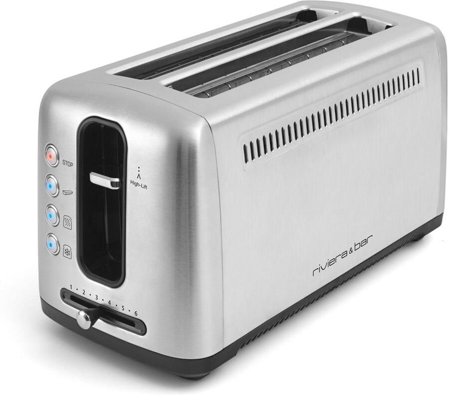 Riviera&bar Broodrooster 2 lange slots 1500w -RVS Riviera & Bar GP540A