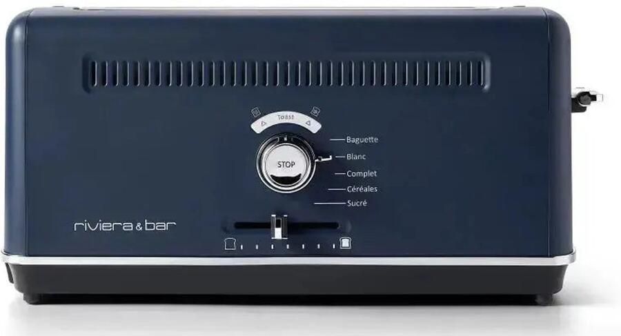 Riviera & Bar QGP668 broodrooster 7 2 snede(n) 1010 W Marineblauw