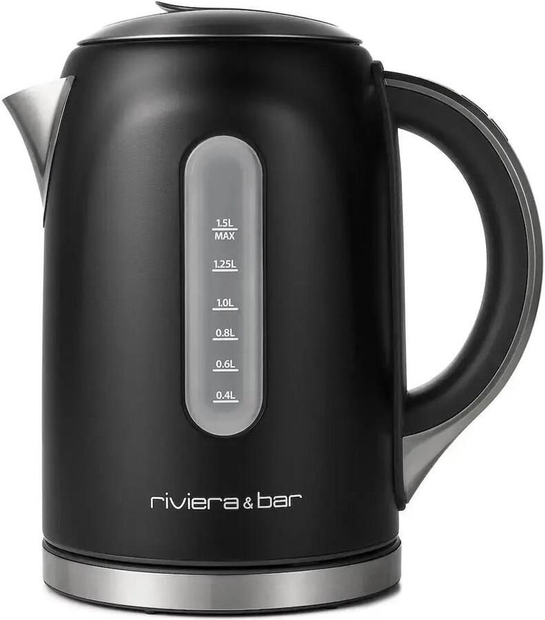Riviera&bar Waterkoker Mila 1 5 L Zwart