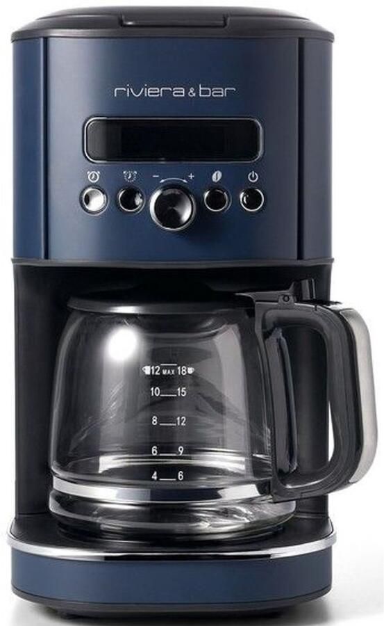 Riviera&bar Programmeerbaar filterkoffiezetapparaat 1 8 L Blauw