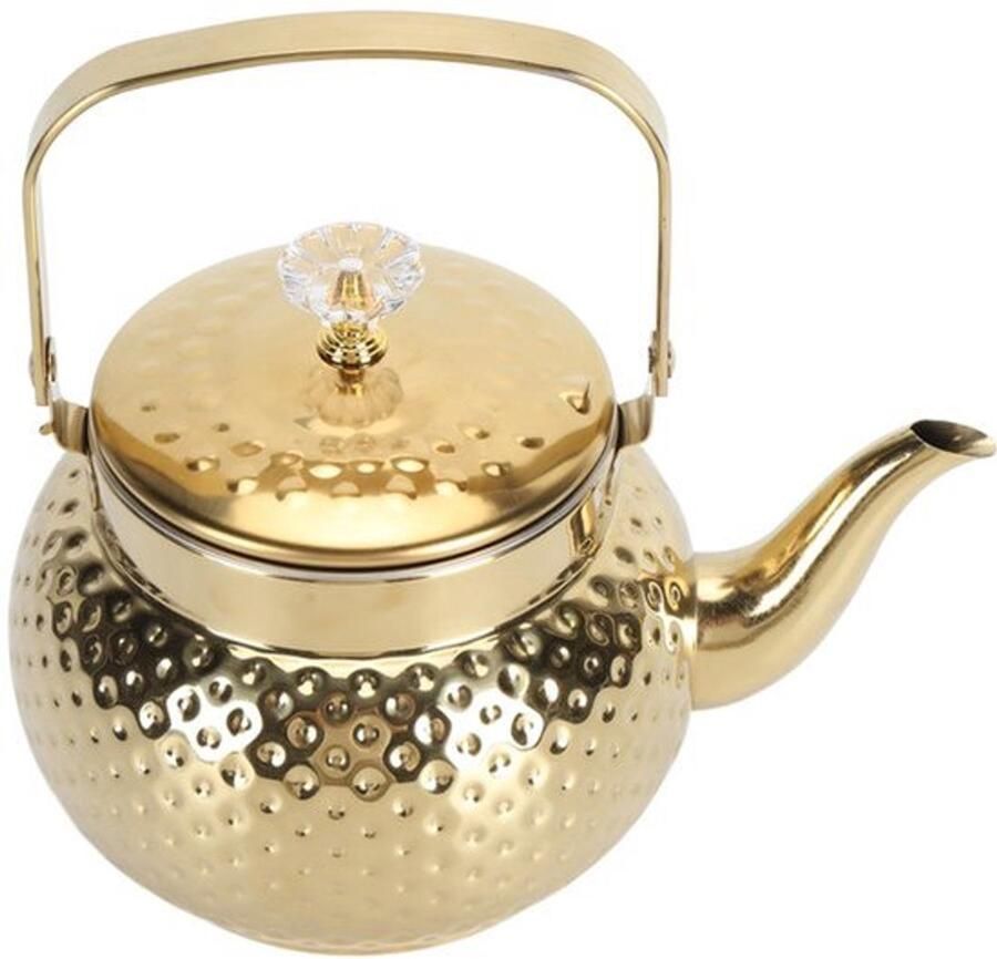 Roestvrij Staal Kookpot Gouden Waterkoker met Infusie-apparaat Multifunctionele Theepot met Kookplaat Snel Verwarming Goed Ambacht Geschikt voor Thuis Restaurant