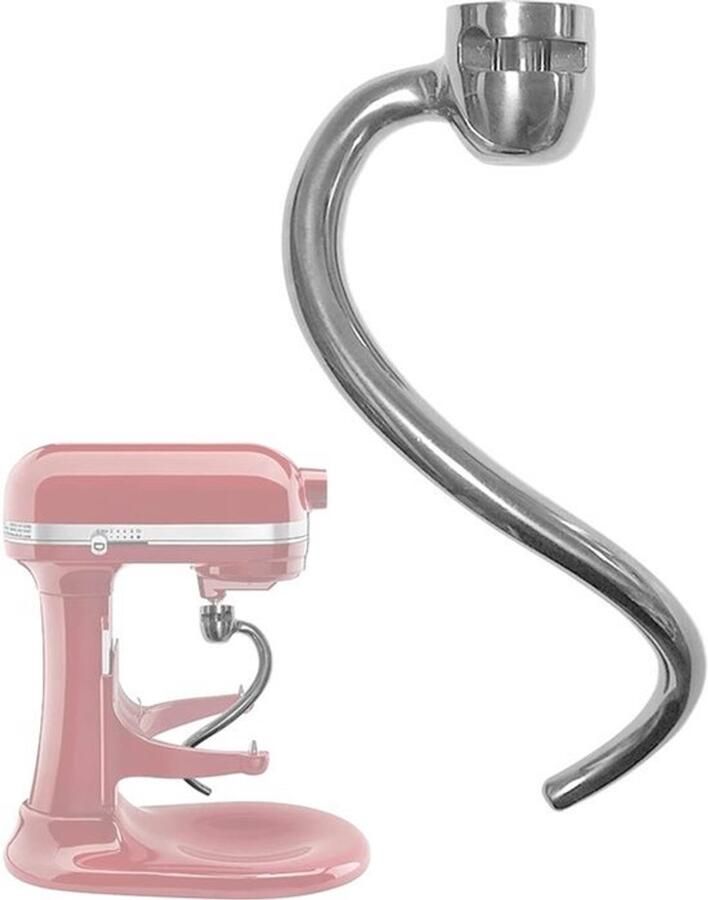 Roestvrijstalen kneedhaak voor keukenmachine spiraalaccessoires voor 4 5 6QT kantelkop professionele keukenhulp bakaccessoires vaatwasmachinebestendig