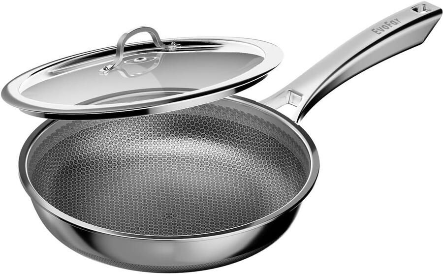 Roestvrijstalen Koekenpan 24 cm met Deksel
