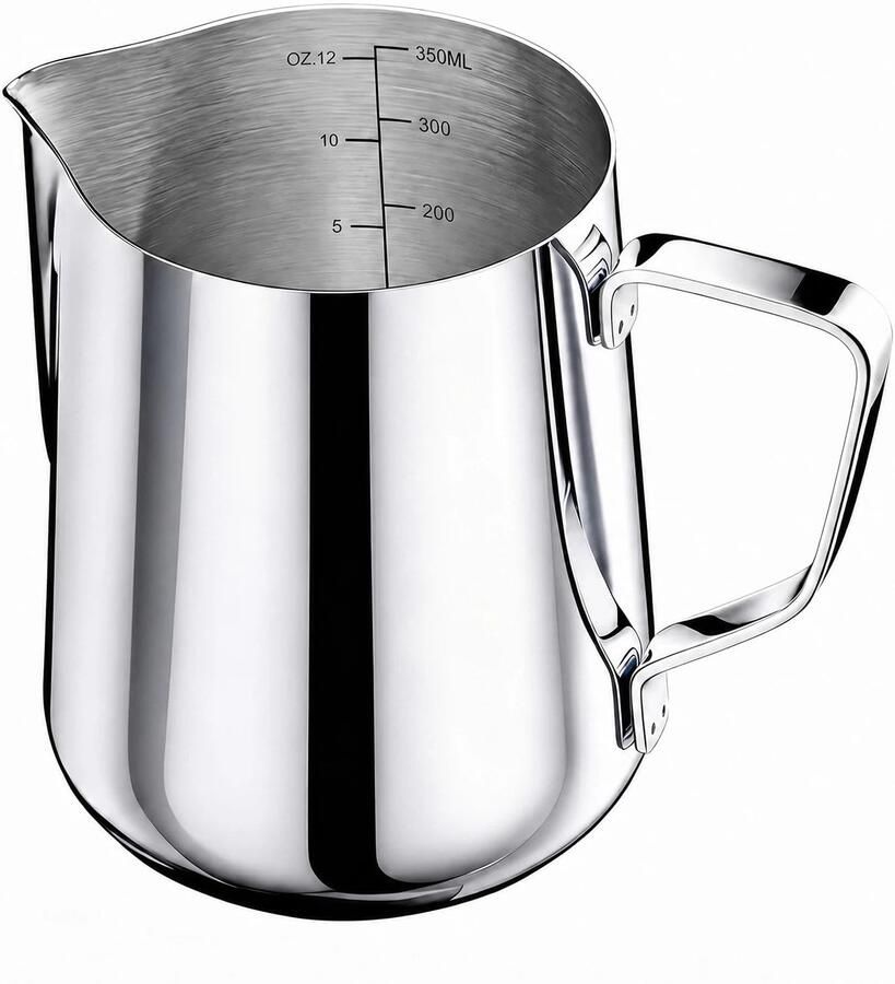 Roestvrijstalen Melkopschuimer 350ml met Latte Art Pens
