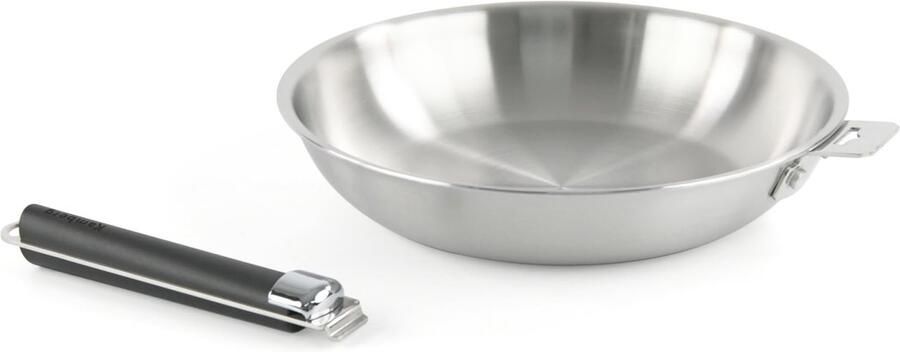 Roestvrijstalen pan 24 cm Afneembare handgreep