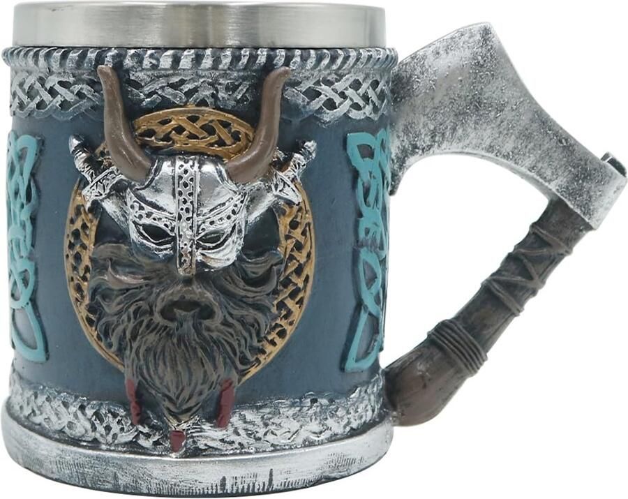 Roestvrijstalen Viking Biermok met Dubbellaagse Isolatie