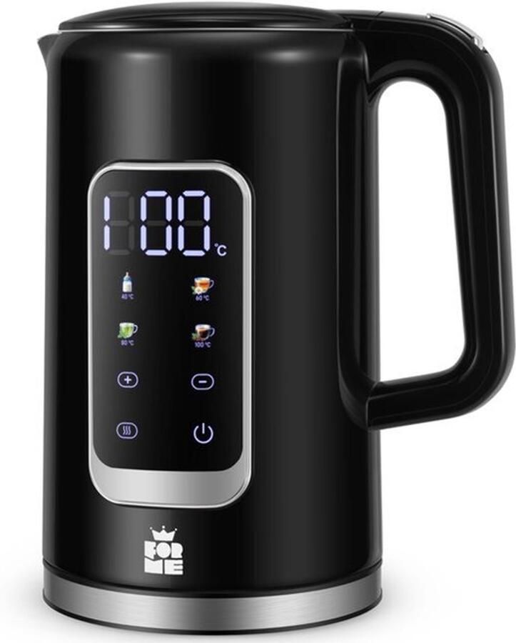 Roestvrijstalen Waterkoker 1 7 L Temperatuurkeuze 40-100°C LED digitale temperatuurweergave 7 Kleuren LED Verlichting Warmhoudfunctie BPA-vrij