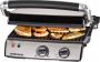 Rommelsbacher Contactgrill KG 2020 – 3-in-1 contactgrill & tafelgrill – met uitneembare antiaanbak grillplaten & vetafvoer – voor panini vlees & groenten - Thumbnail 1