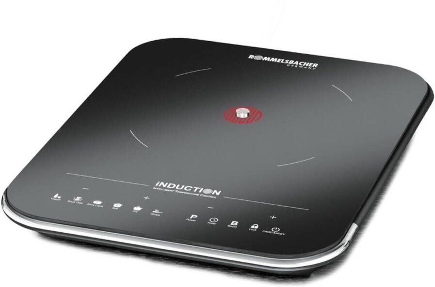 Rommelsbacher enkele kookplaat CTS 2000 IN inductie – enkele kookplaat met glaskeramisch oppervlak – 6 kookprogramma s touch bediening en timer - Foto 5